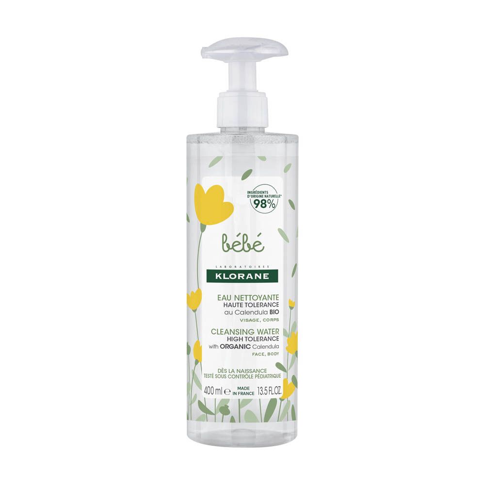 Klorane Bébé Calendula BIO puhastusvesi 400 ml